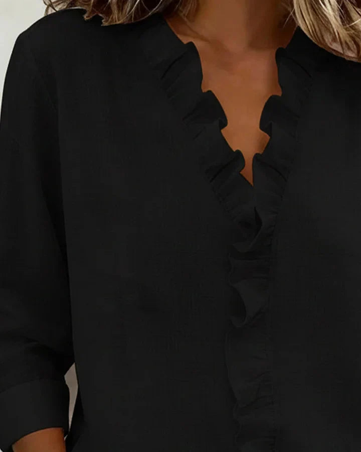 Beatrice | Refined V-Neck Blouse