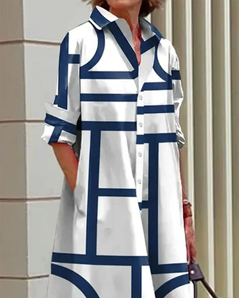 Coleen | Chic Linear Dress