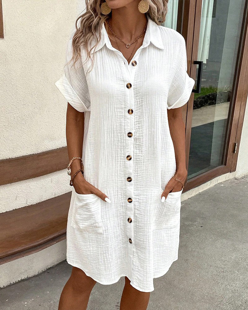 Cielou | Breezy Pocket Shirt Dress