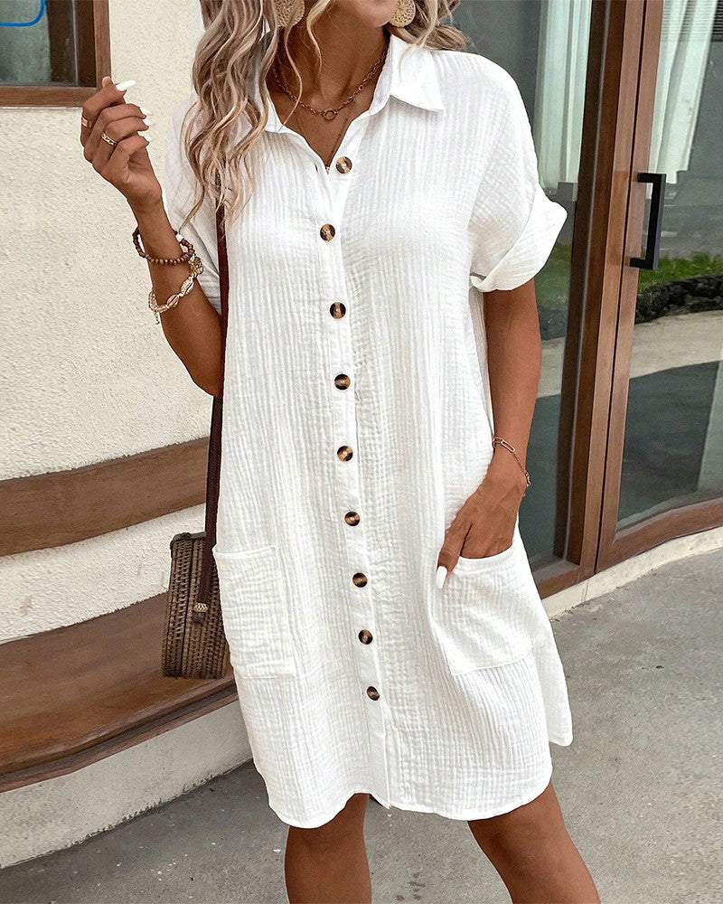 Cielou | Breezy Pocket Shirt Dress