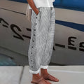 Marene | Striped Side Button Pants