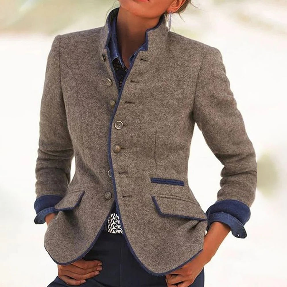 Addison | Heritage Stand-Collar Blazer