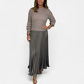 Claudine | Chic Pleated Maxi Set
