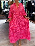 Viola | Flowy Printed V-Neck Dress