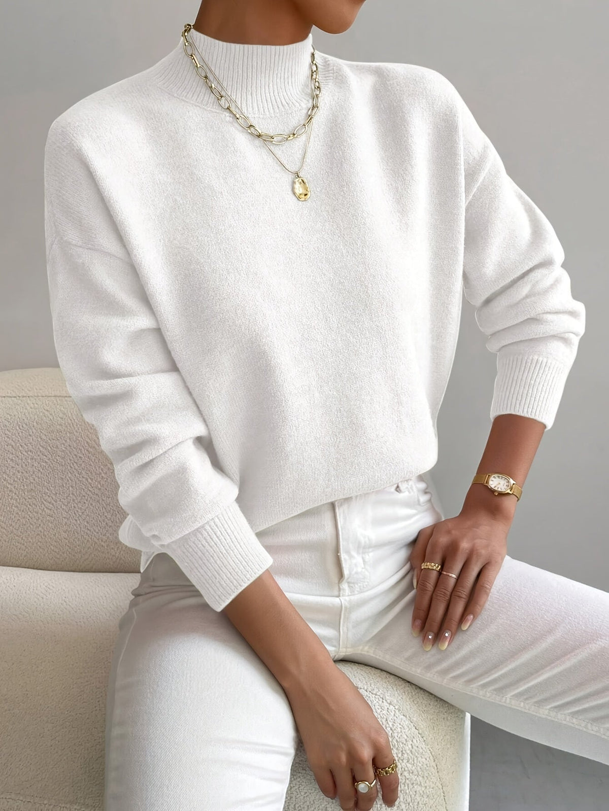 Mercy | Chic Mockneck Sweater