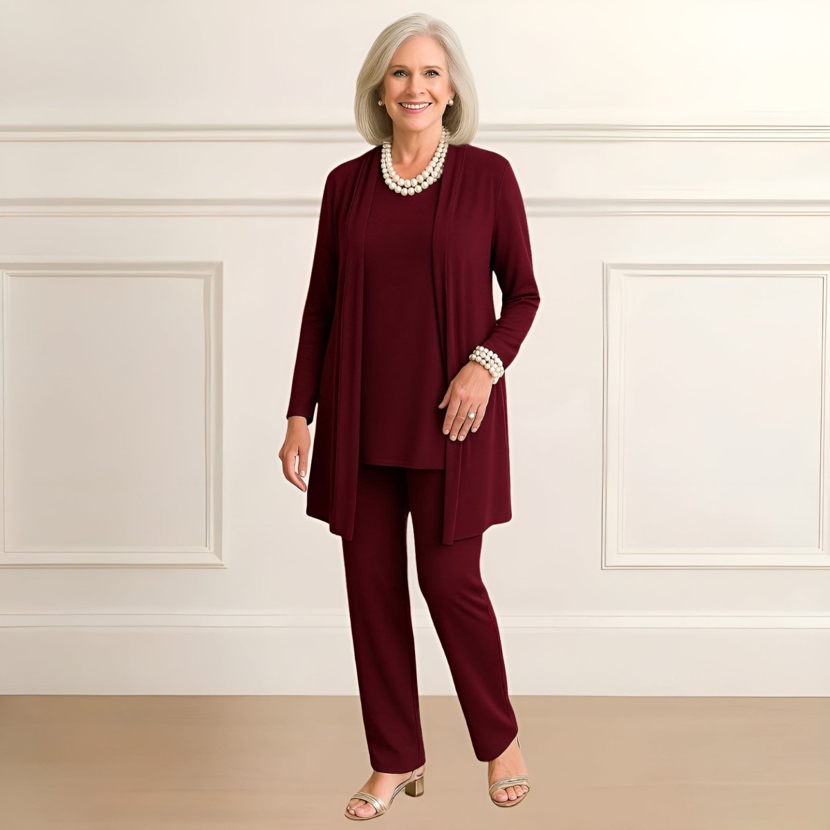 Ronalie | Elegant Top and Pants Set