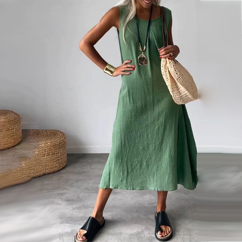 Sabrina | Casual Sleeveless Pocket Dress