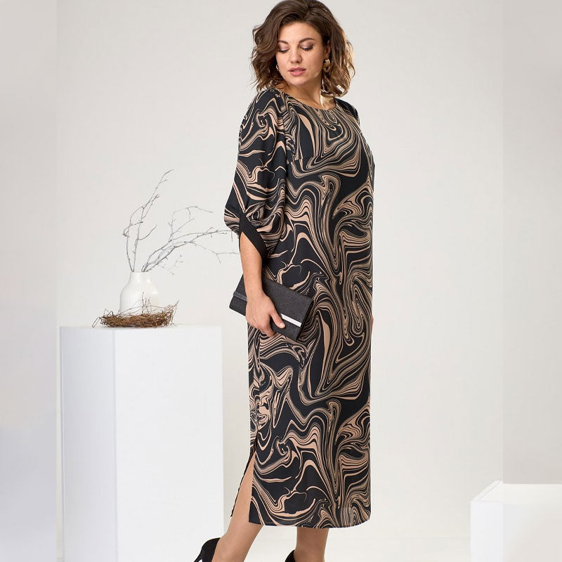 Ella | Cozy Marble Dress