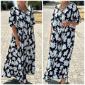 Letisia | Stylish Printed V-Neck Dress