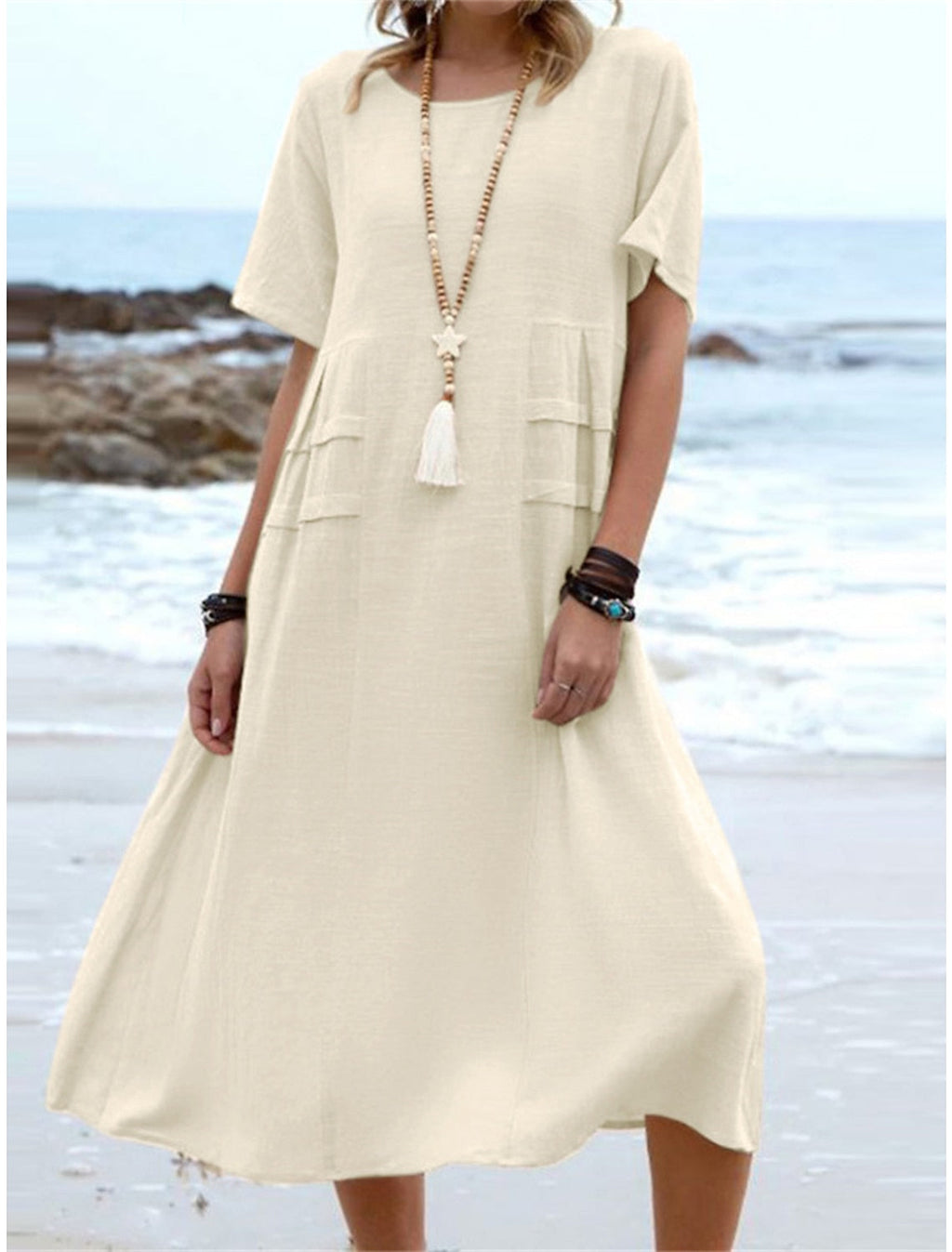 Kacey | Classic Round Neck Dress