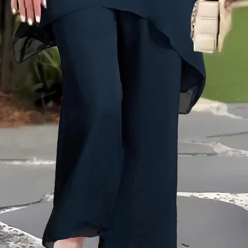 Herlien | Chic Irregular Top and Pants Set