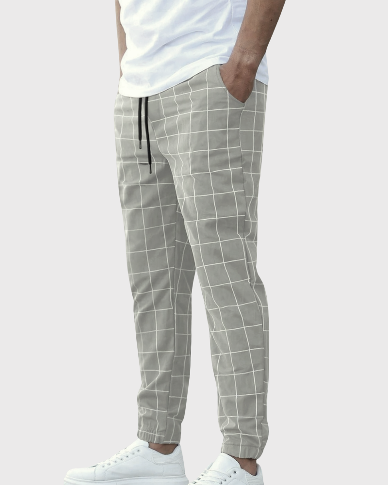 Adrien | Fashion Grid Sweatpants